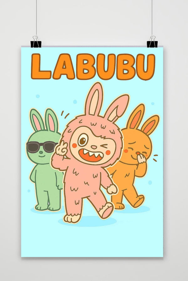 Labubu Cartoon Poster