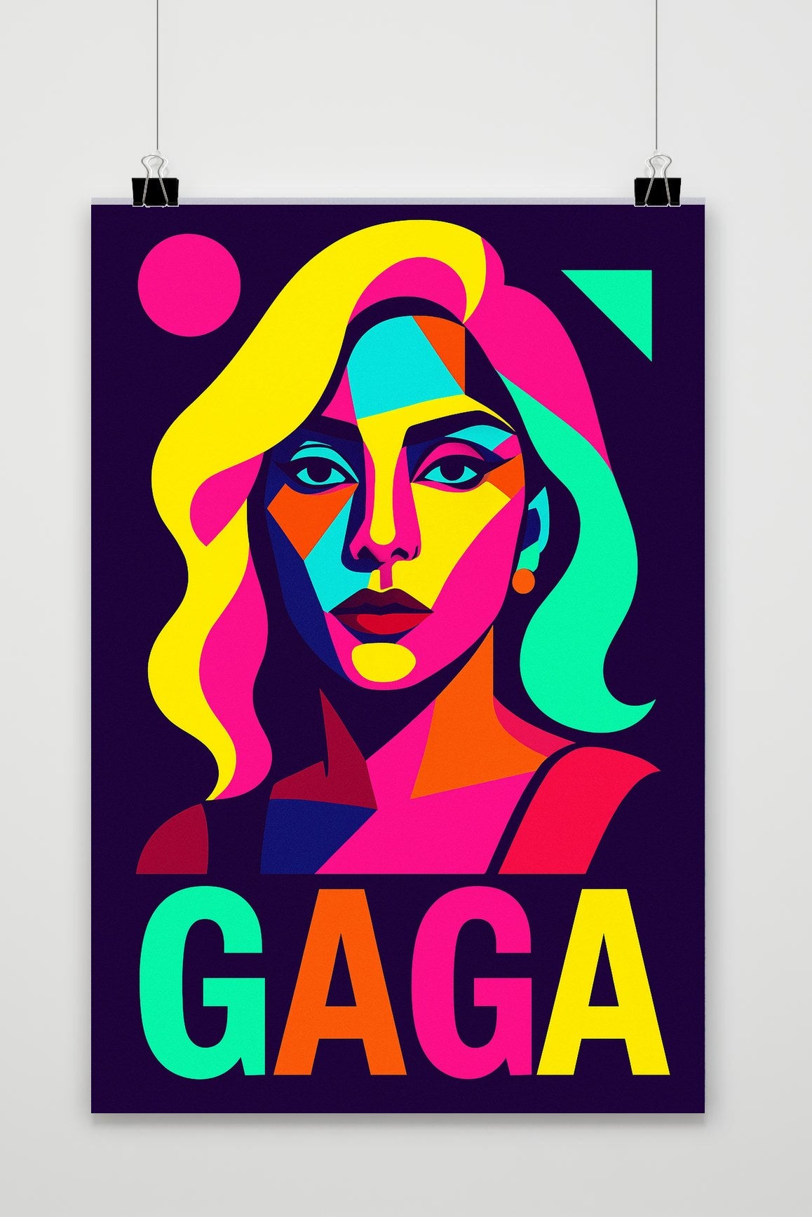 Affiche Lady Gaga Pop Art de 25 Artstreet