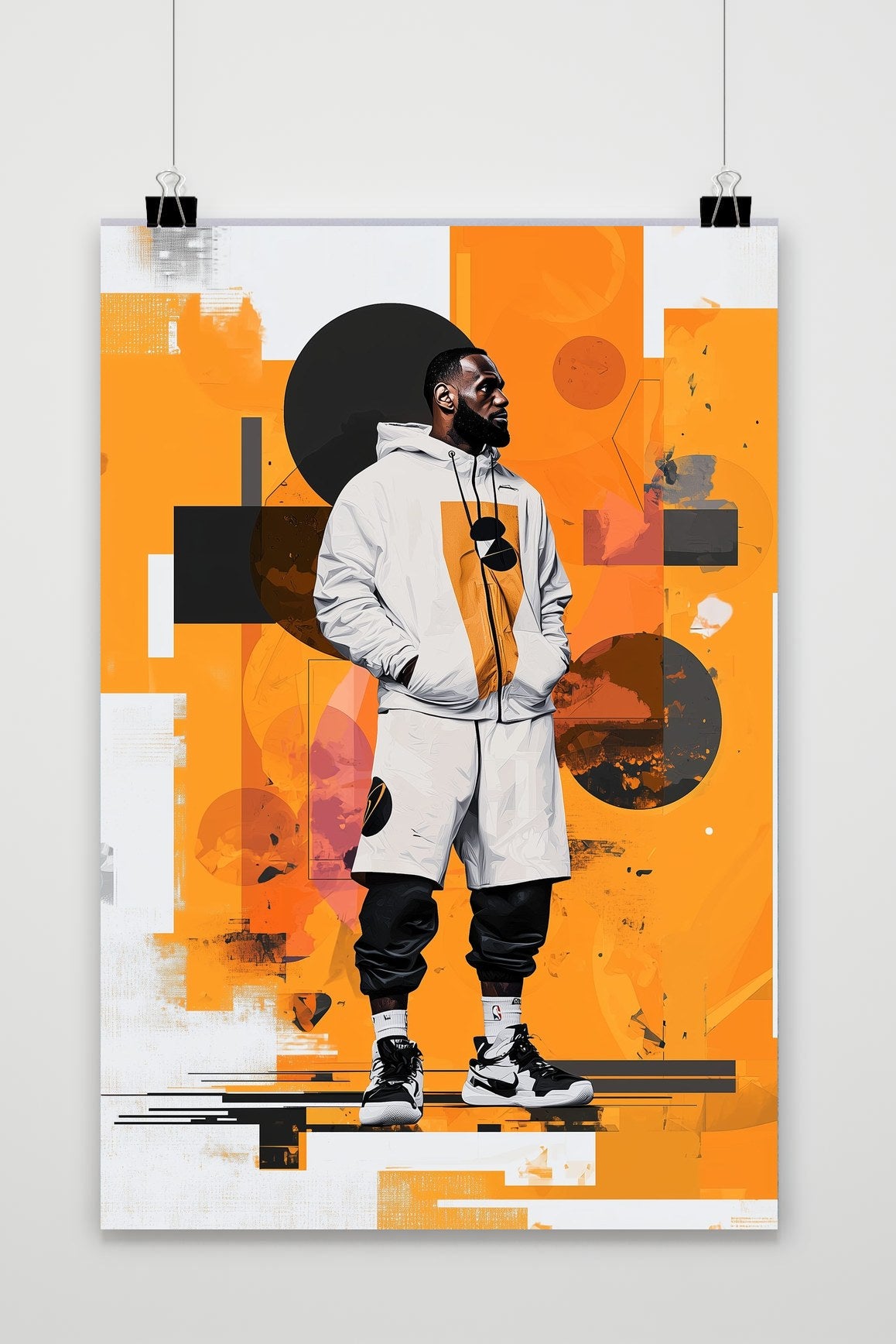 Lebron James Geometric poster van 25 Artstreet