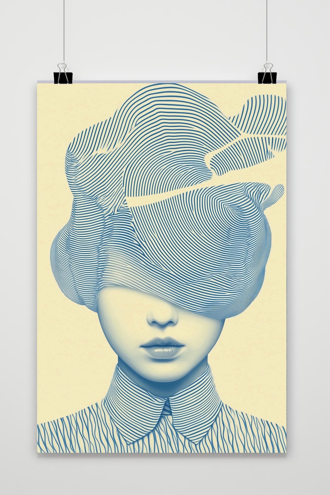 Affiche Line Art Portrait de 25 Artstreet