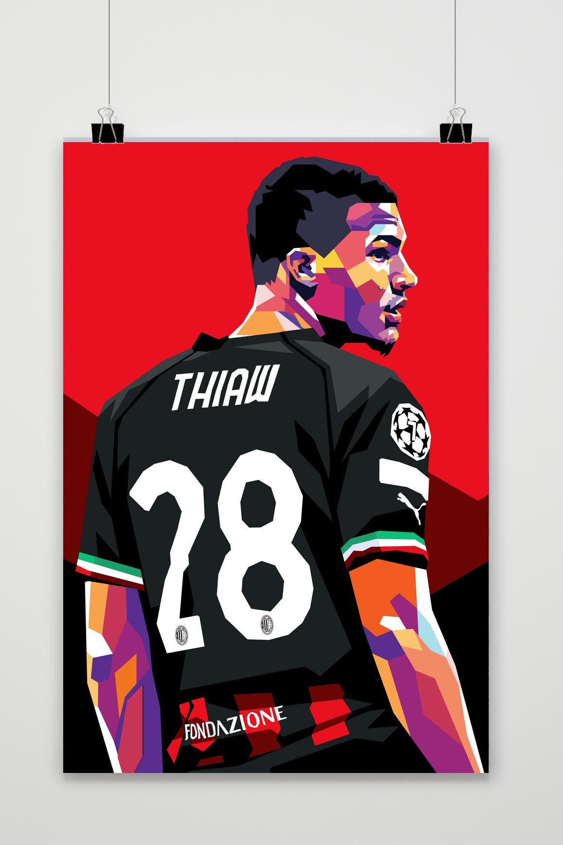 Affiche Malick Thiaw Pop Art de 25 Artstreet