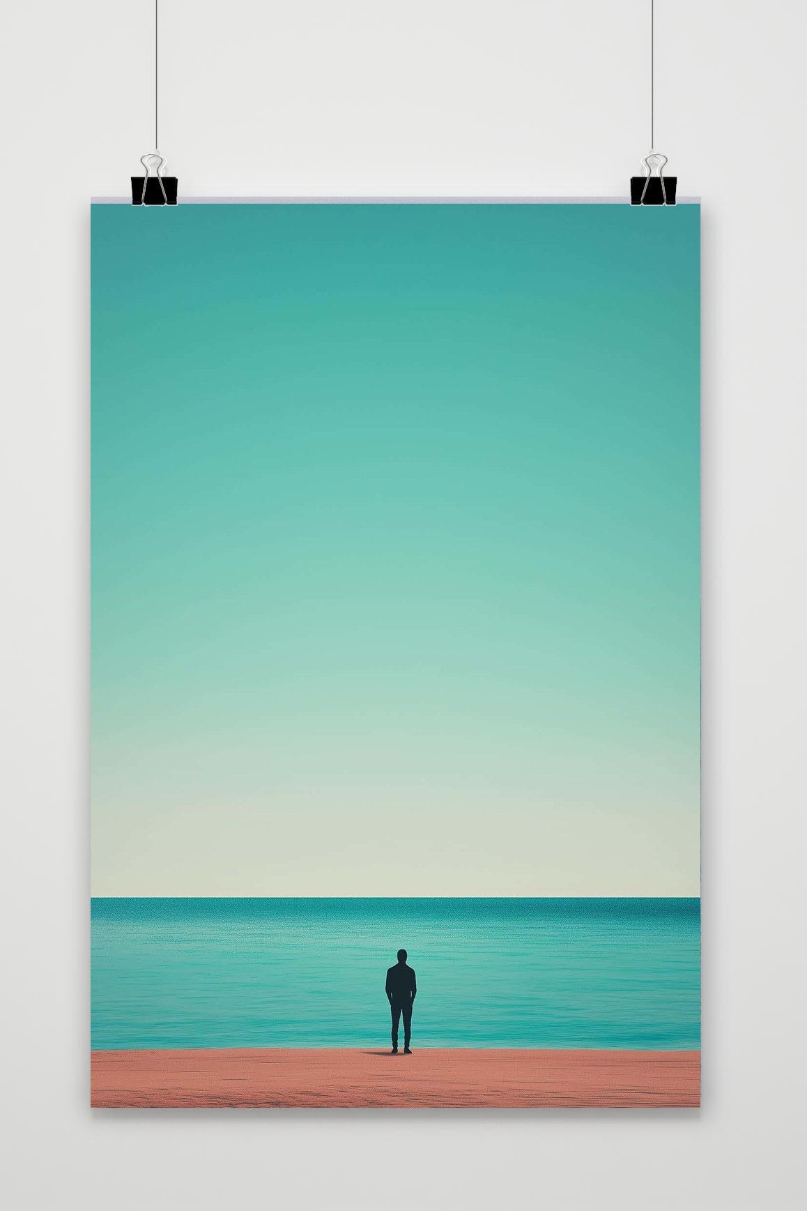 Affiche Man Beach Minimalist de 25 Artstreet