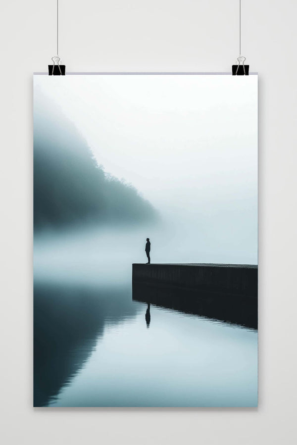 Affiche Man Minimalist Zwart-Wit