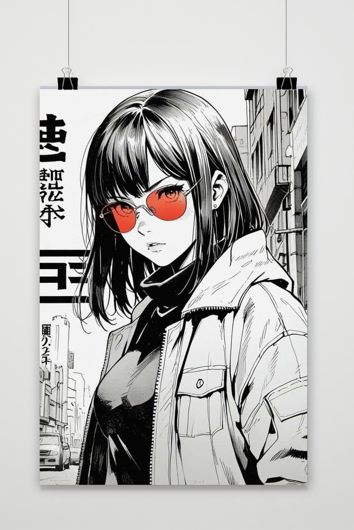 Affiche Manga Girl de 25 Artstreet
