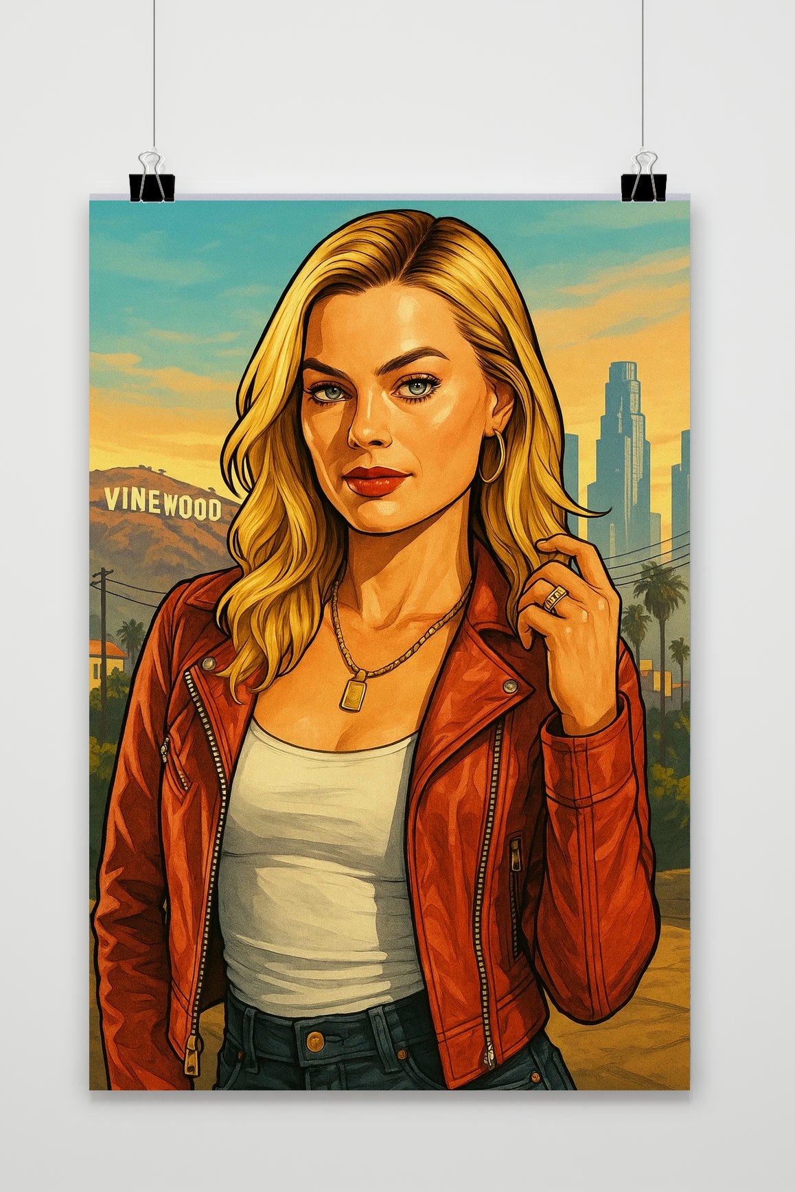 Margot Robbie Pop Art poster van 25 Artstreet
