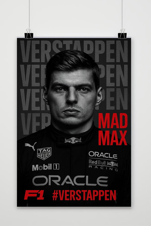 Affiche Max Verstappen Mad Max