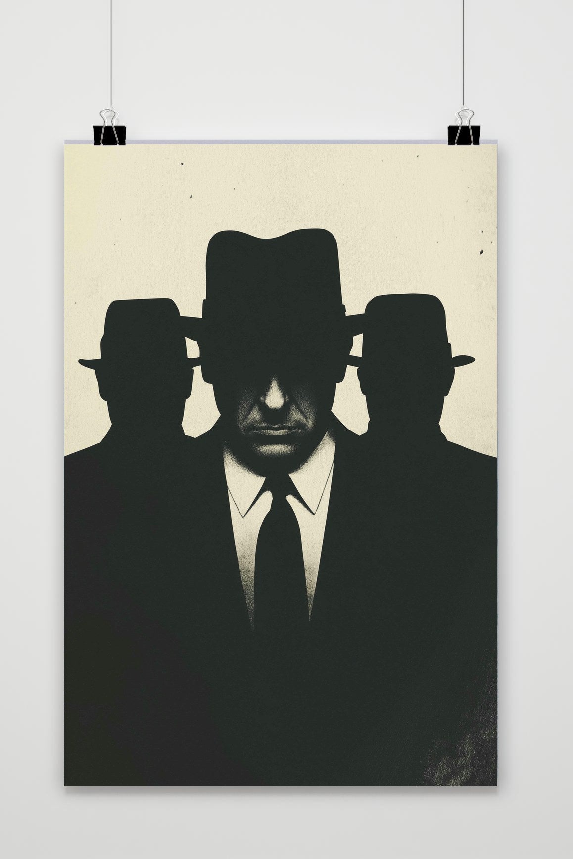 Affiche Men Suit Noir de 25 Artstreet