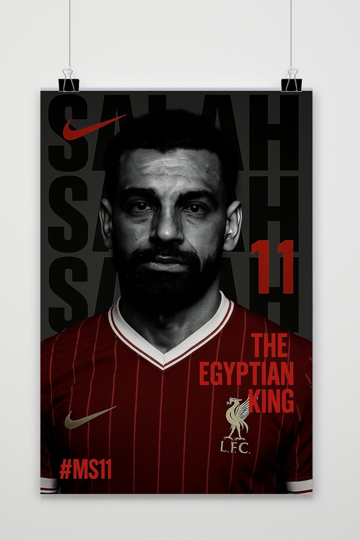 Póster Mohamed Salah The Egyptian King de 25 Artstreet