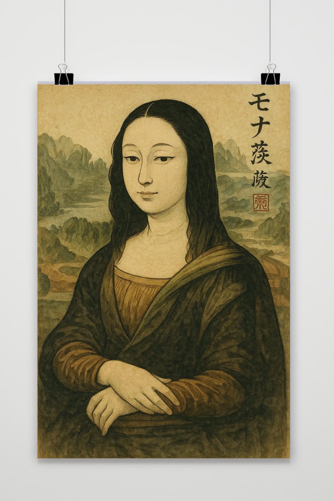 Mona Lisa Asian Art poster van 25 Artstreet