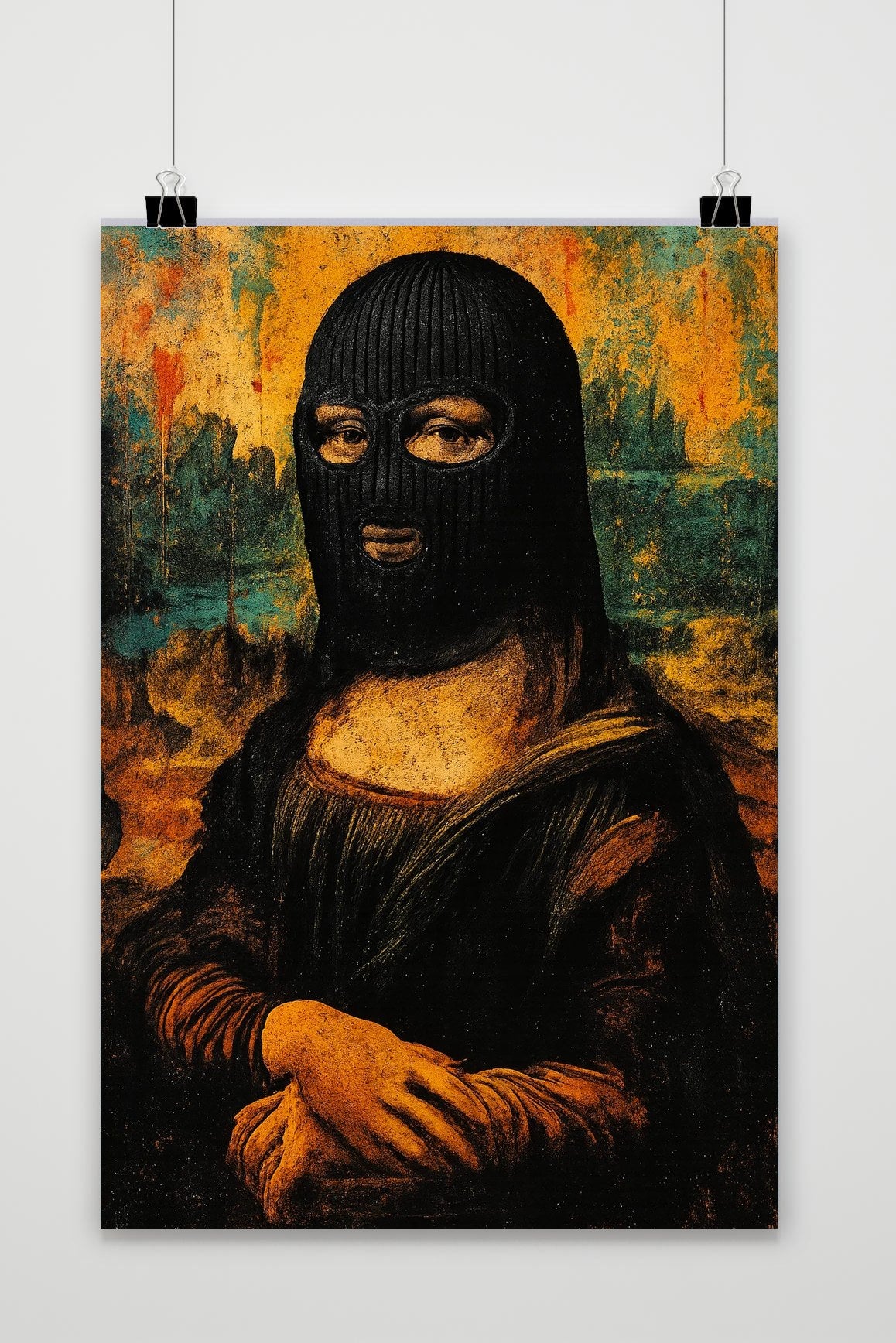 Affiche Mona Lisa Inspired Mask de 25 Artstreet