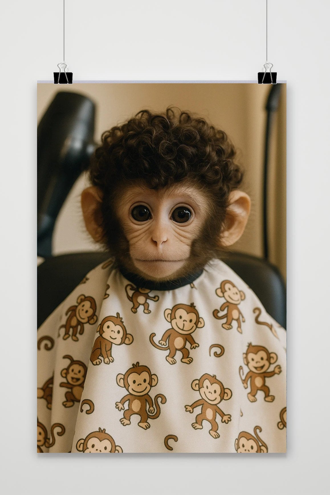 Monkey Haircut poster van 25 Artstreet