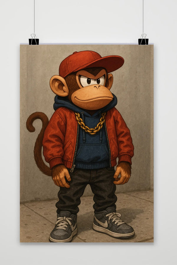 Affiche Monkey Hiphop