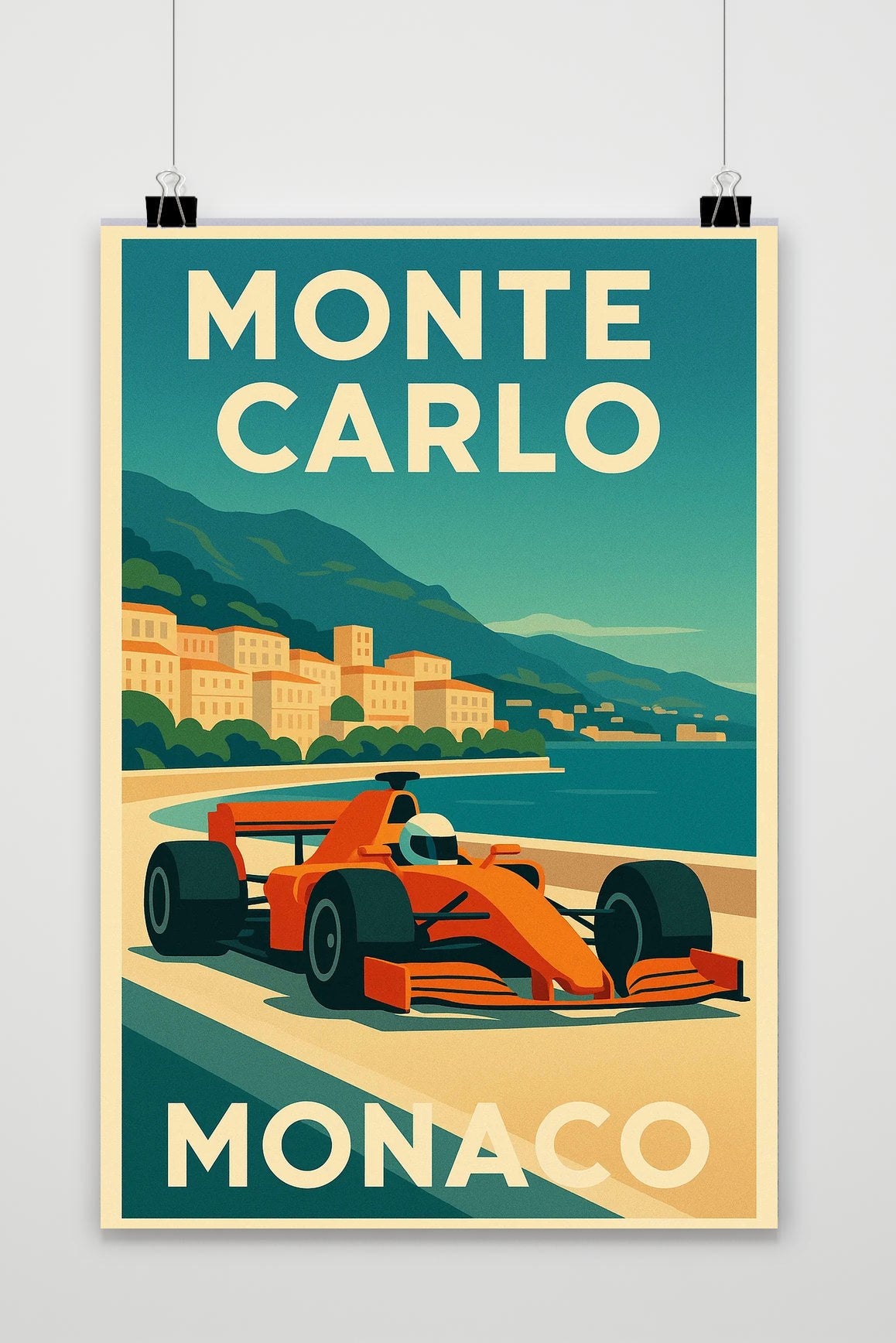 Affiche Monte Carlo Monaco F1 de 25 Artstreet