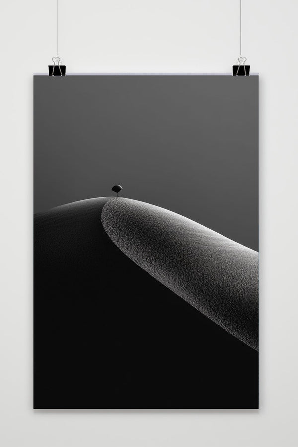 Mountain Minimalistic Black &amp; White poster