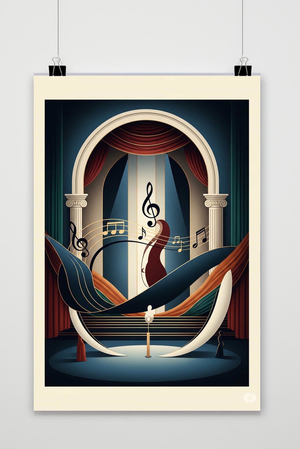 Music Theater Art poster van 25 Artstreet