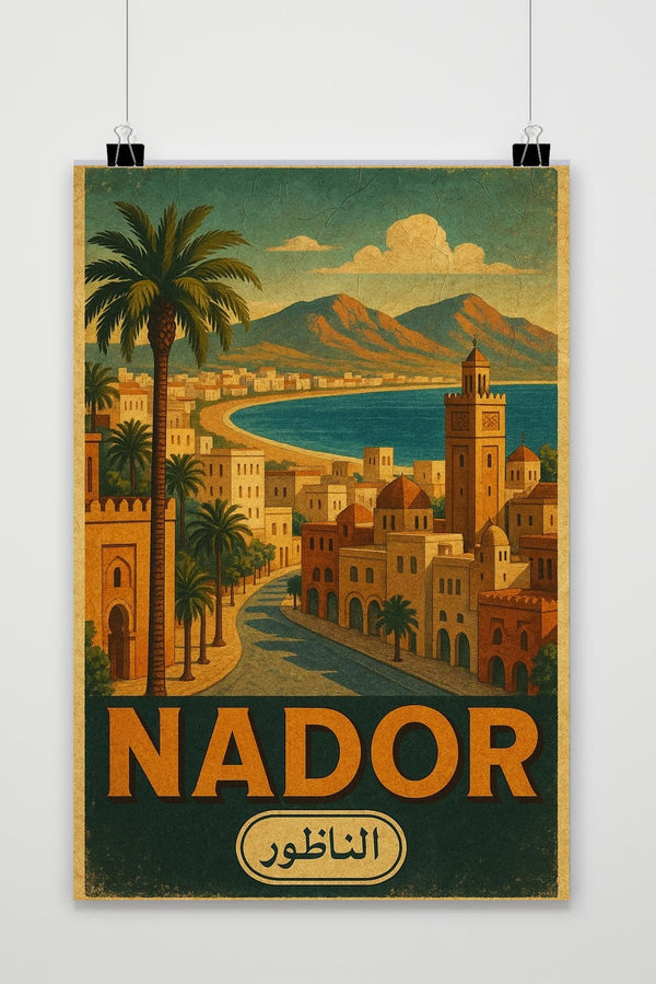 Póster Nador Morocco Vintage