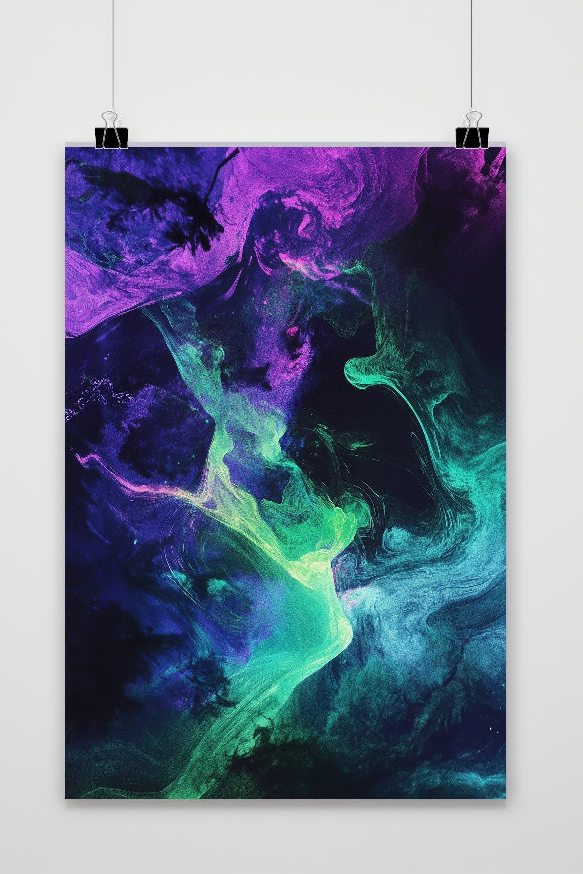 Northern Lights Swirl poster van 25 Artstreet