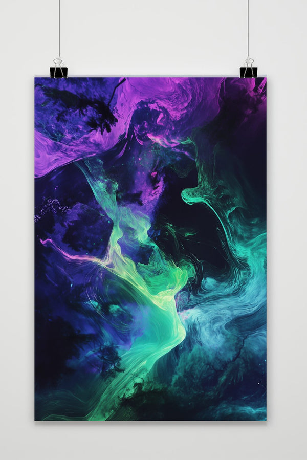 Northern Lights Swirl Poster