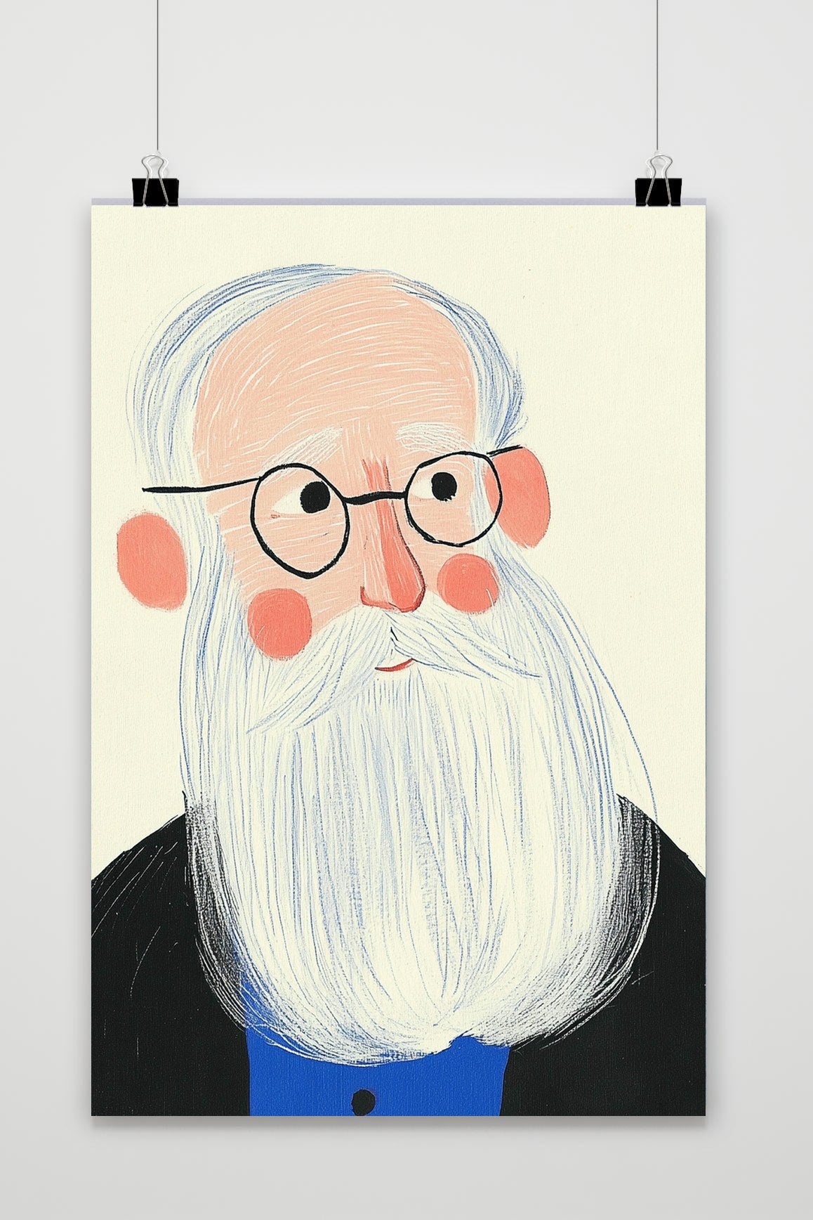 Affiche Old Man Cartoon de 25 Artstreet