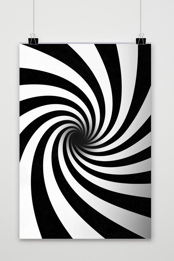 Optical Illusion Spiral poster