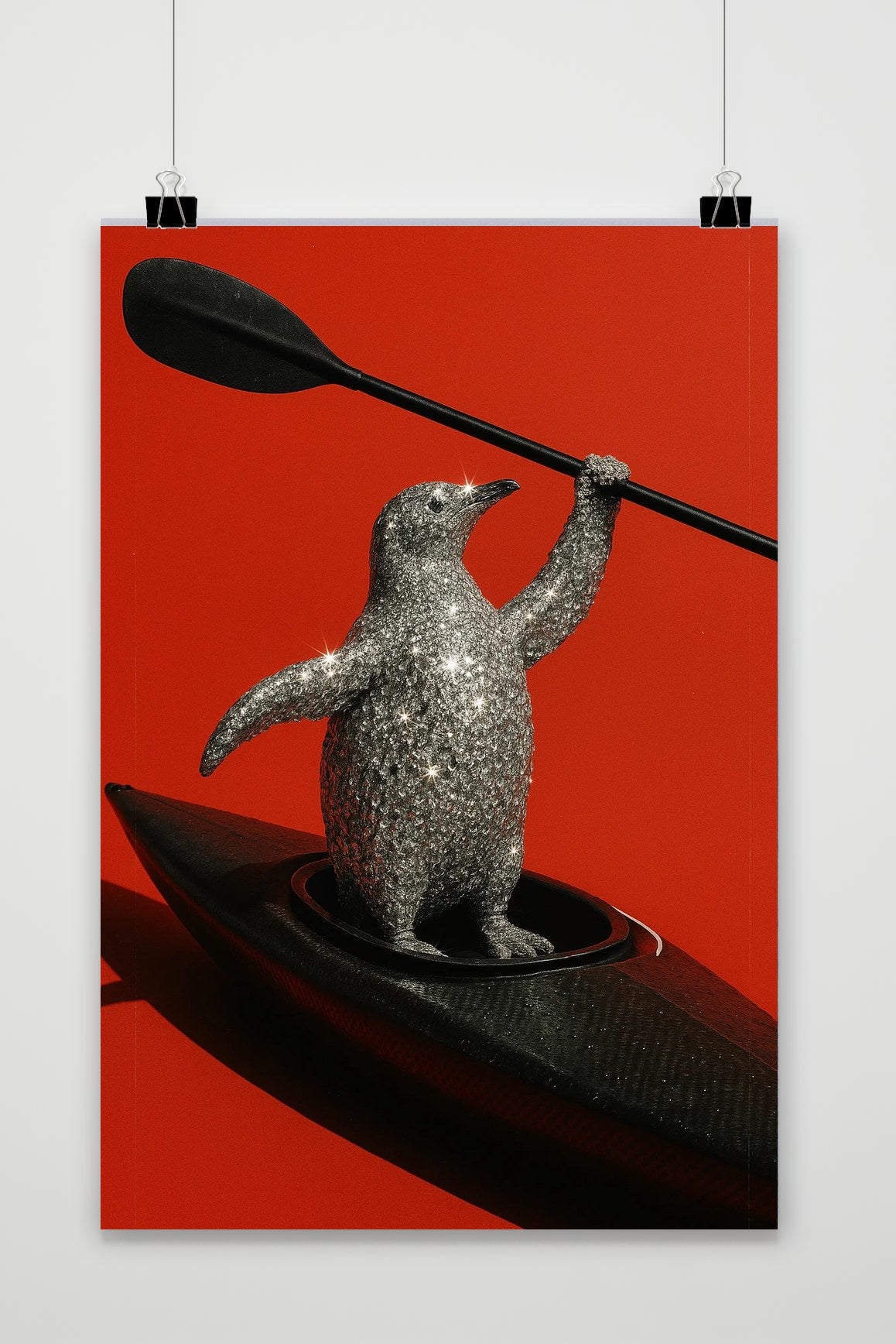 Penguin Diamond Kayak poster van 25 Artstreet