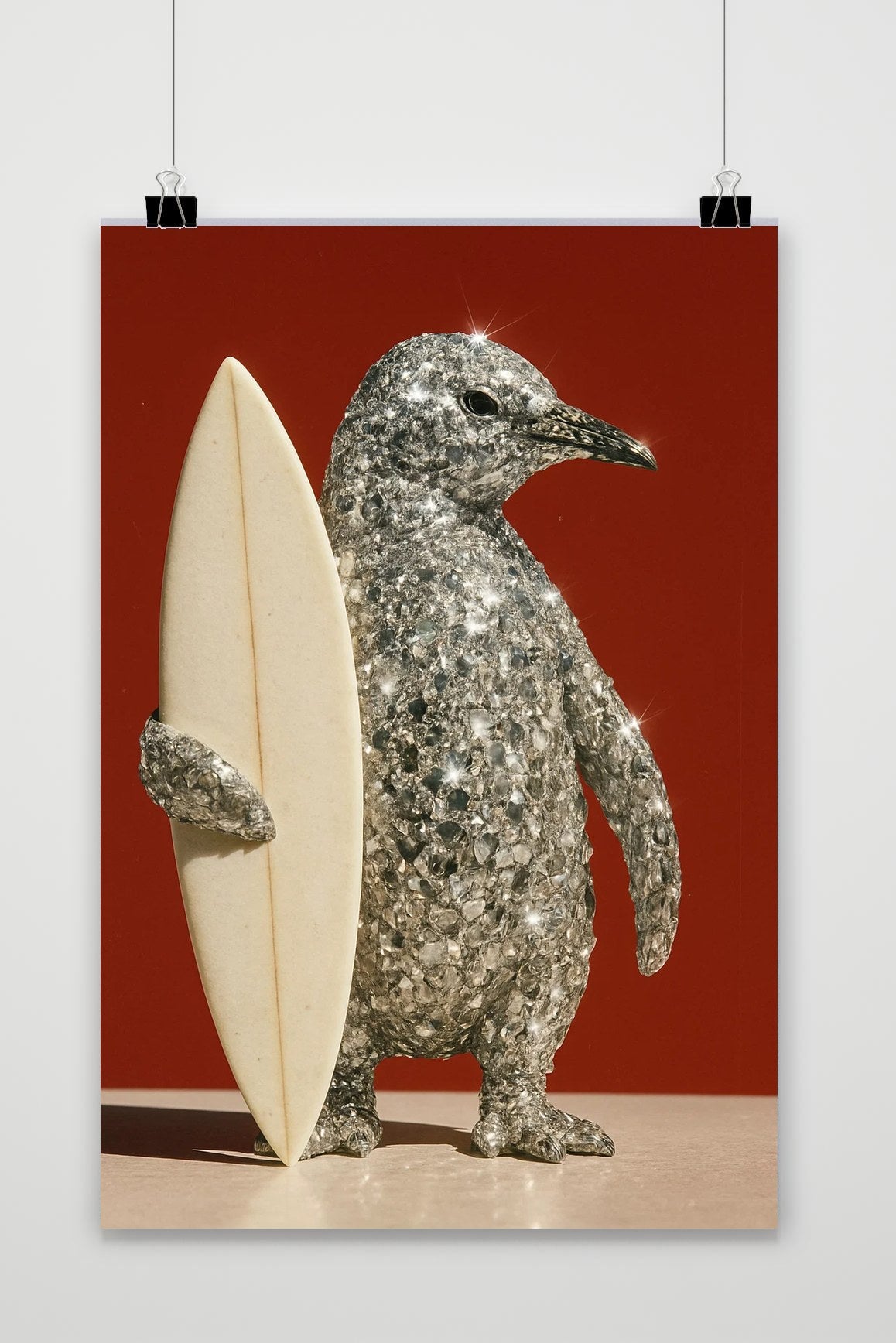 Affiche Penguin Diamond Surf de 25 Artstreet