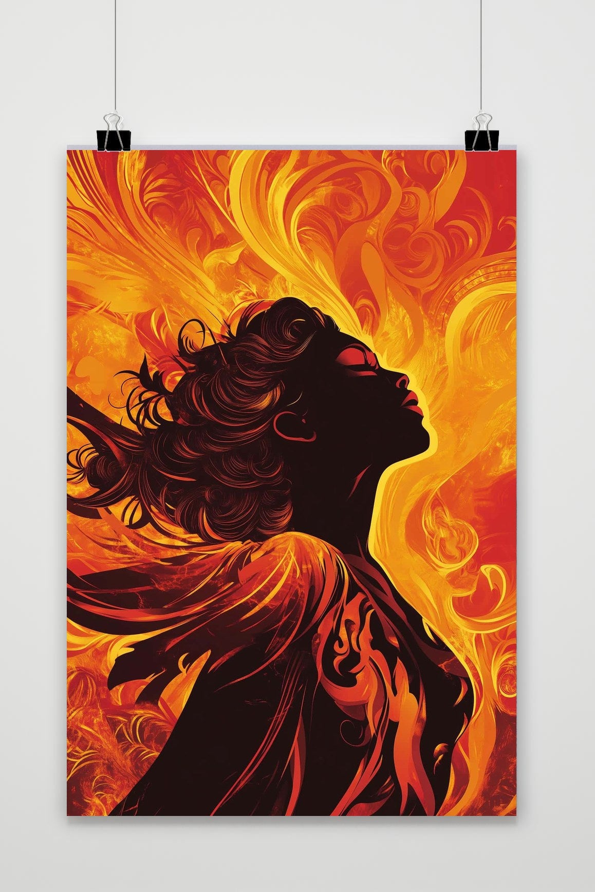 Affiche Phoenix Woman de 25 Artstreet