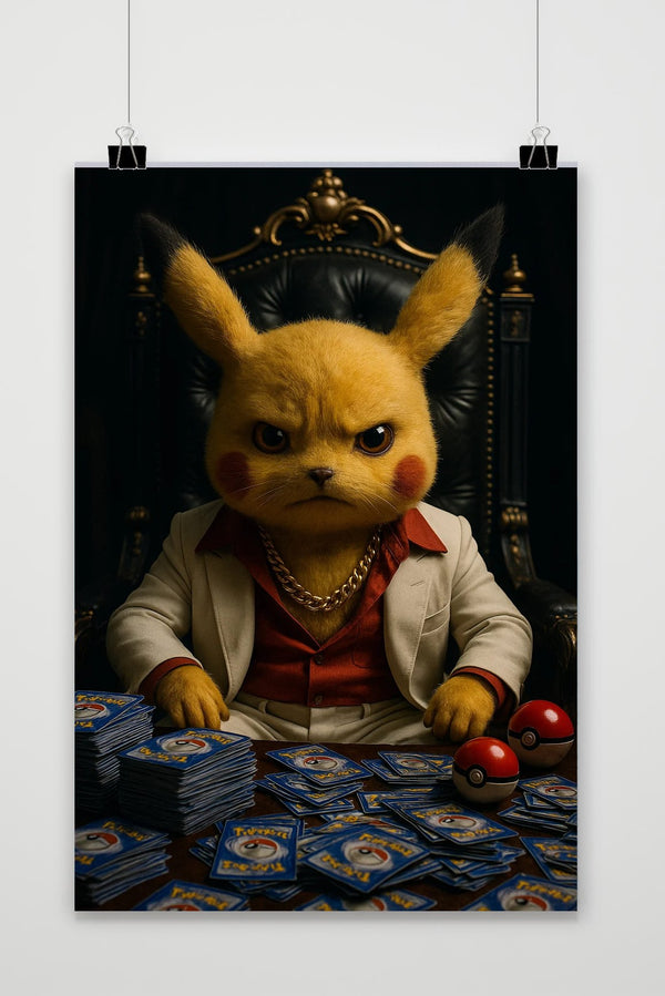 Pikachu Trading Cards Gangster poster
