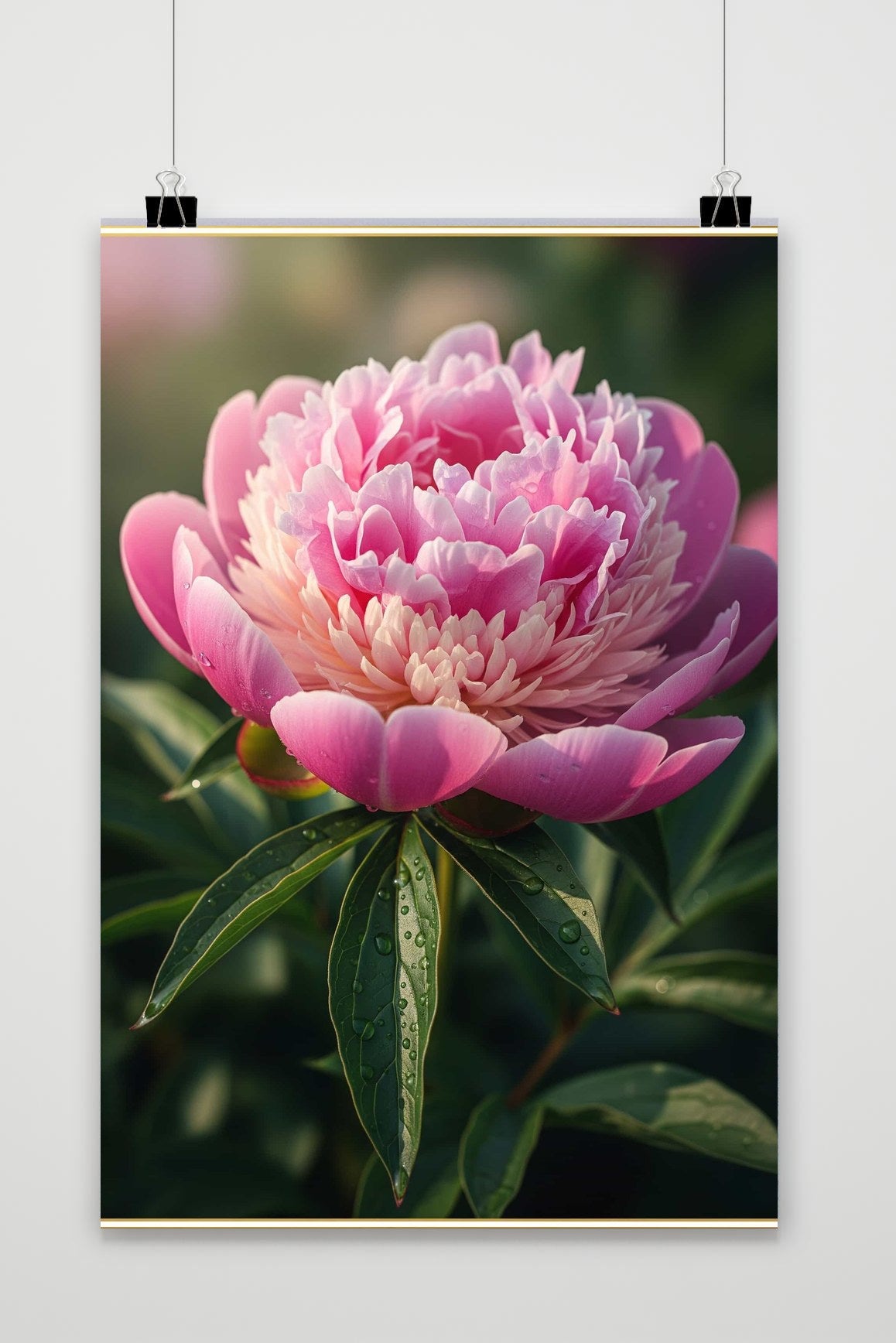Affiche Pink Peony Flower de 25 Artstreet