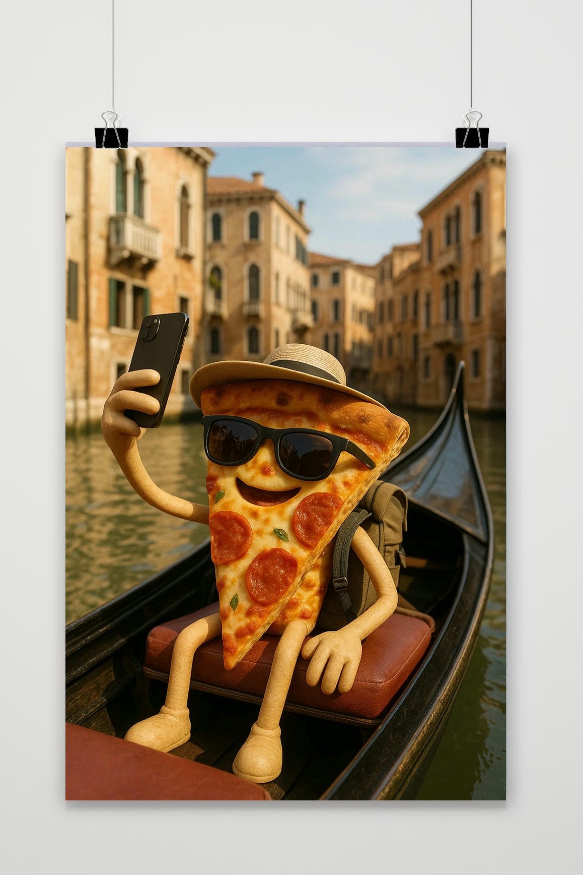 Affiche Pizza Gondola de 25 Artstreet