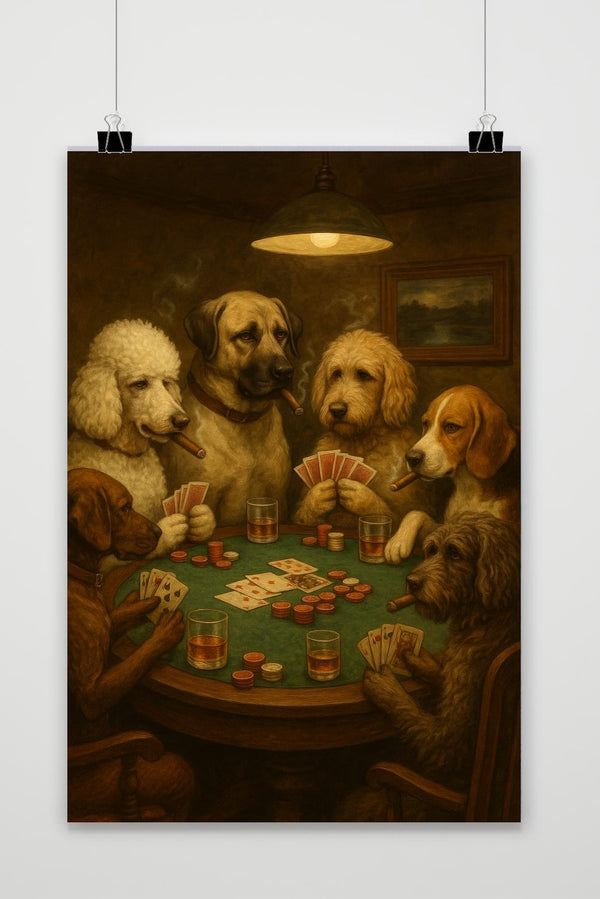 Póster Poker Dogs