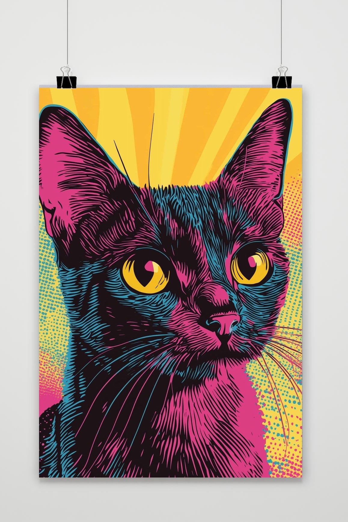 Affiche Pop Art Cat de 25 Artstreet