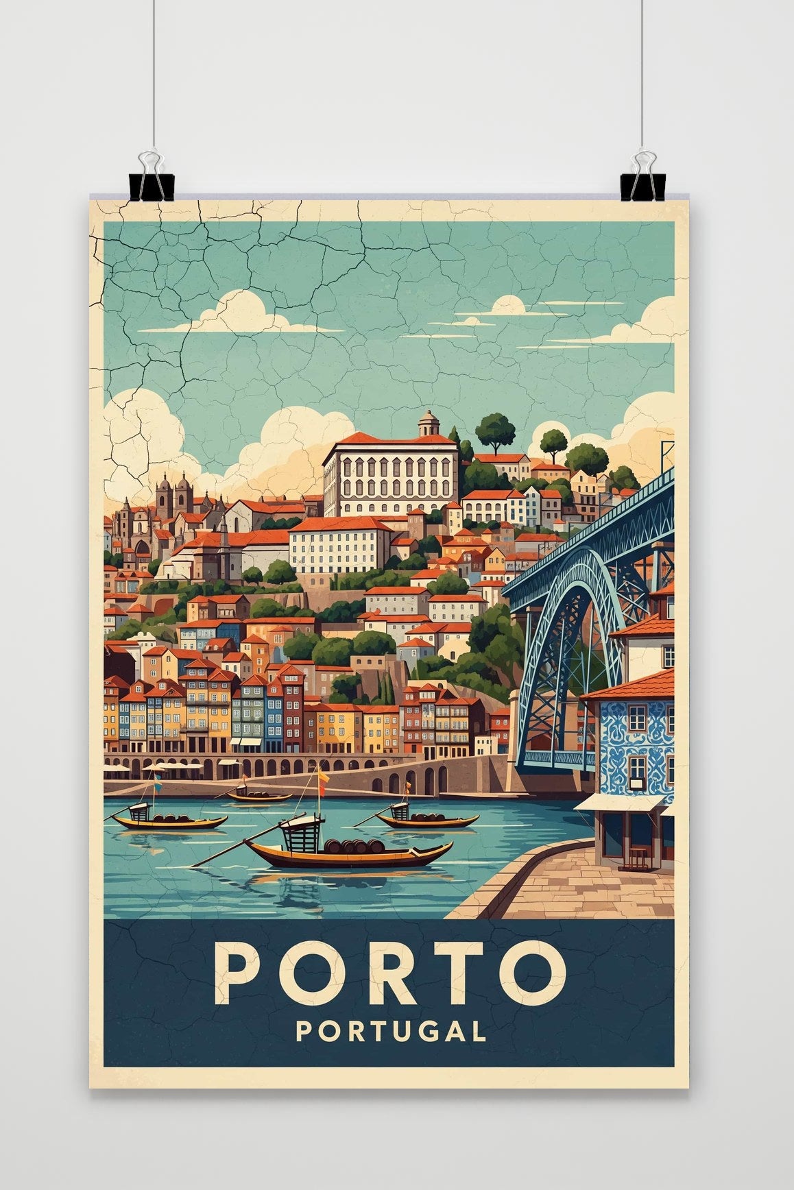 Porto Portugal Text poster van 25 Artstreet