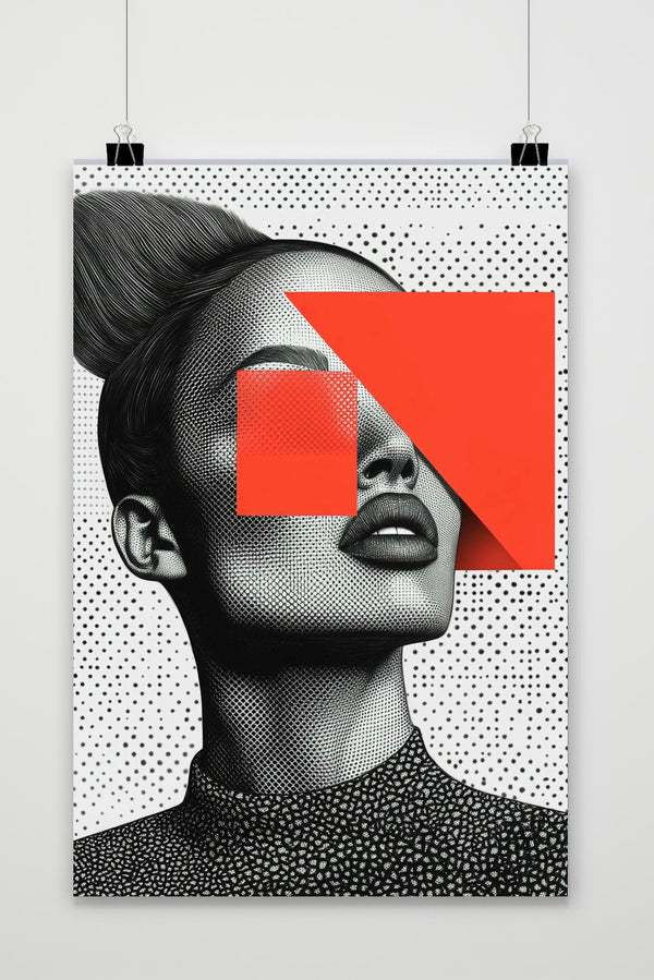 Póster Portrait Dots