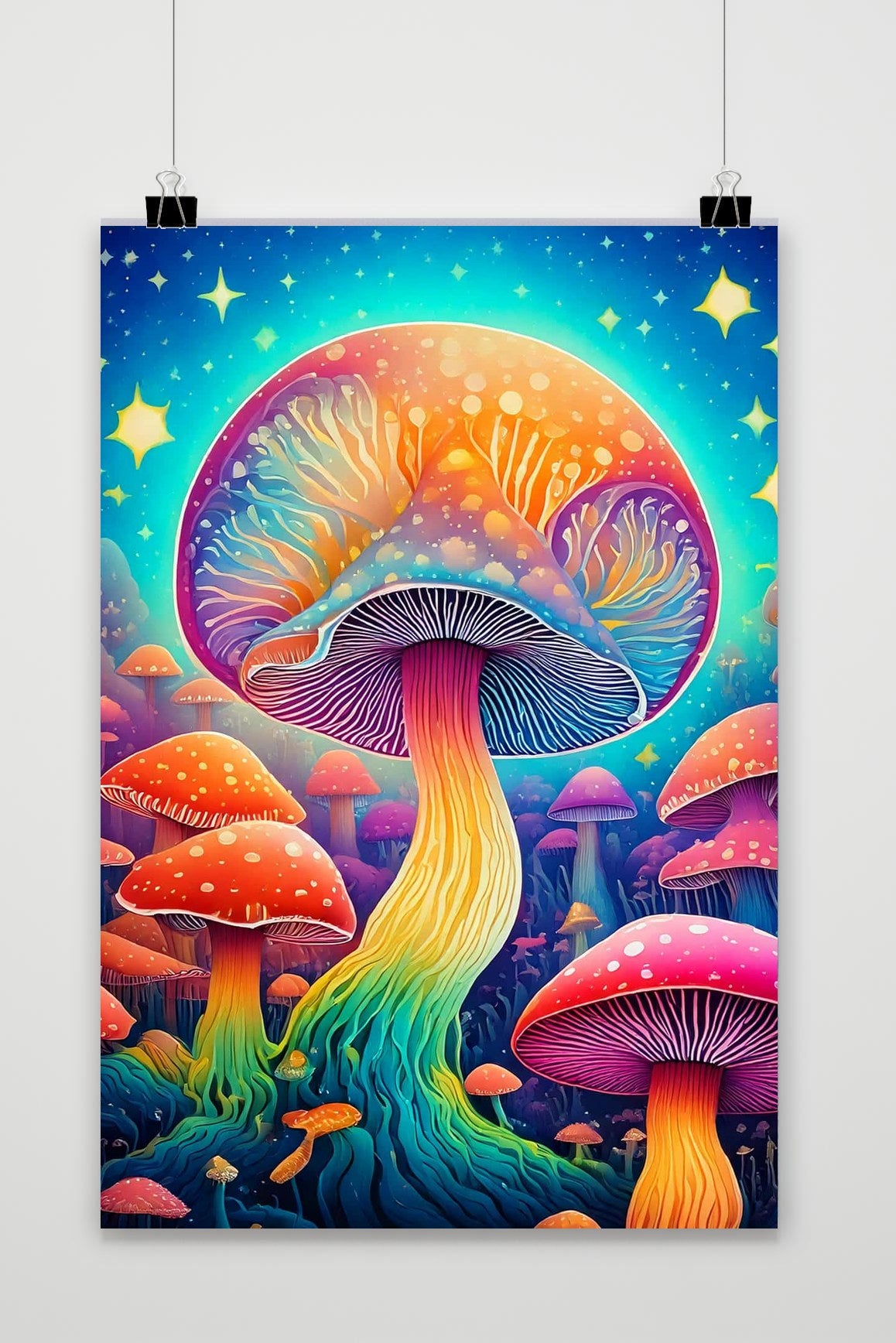 Affiche Psychedelic Mushroom de 25 Artstreet