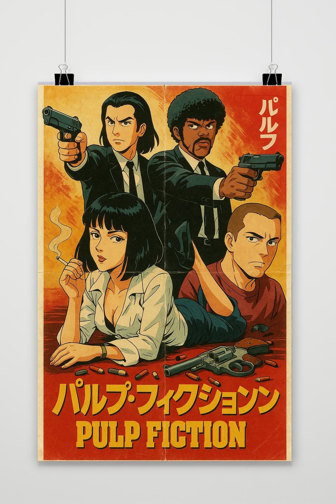 Affiche Pulp Fiction Manga de 25 Artstreet