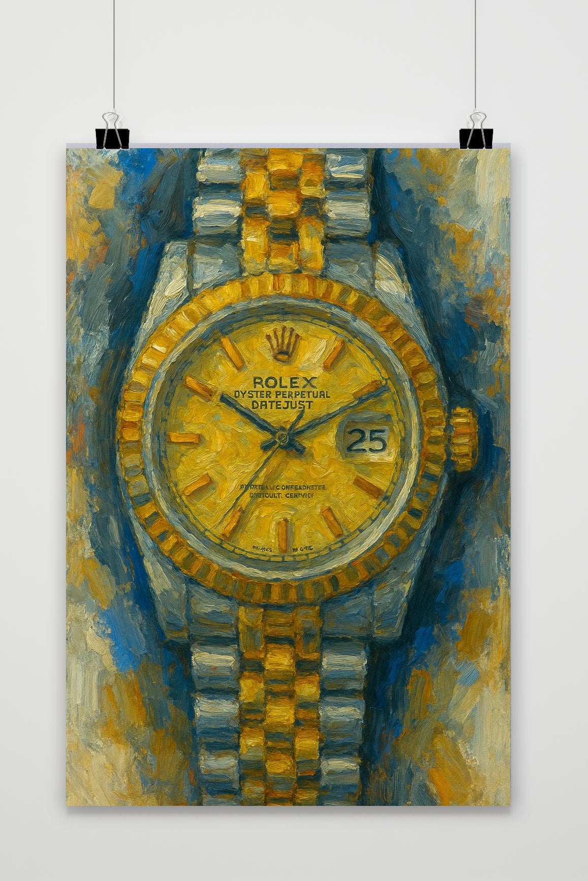 Affiche Rolex Aquarel de 25 Artstreet