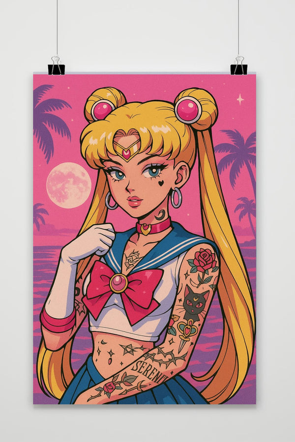 Sailor Moon Tattoo poster