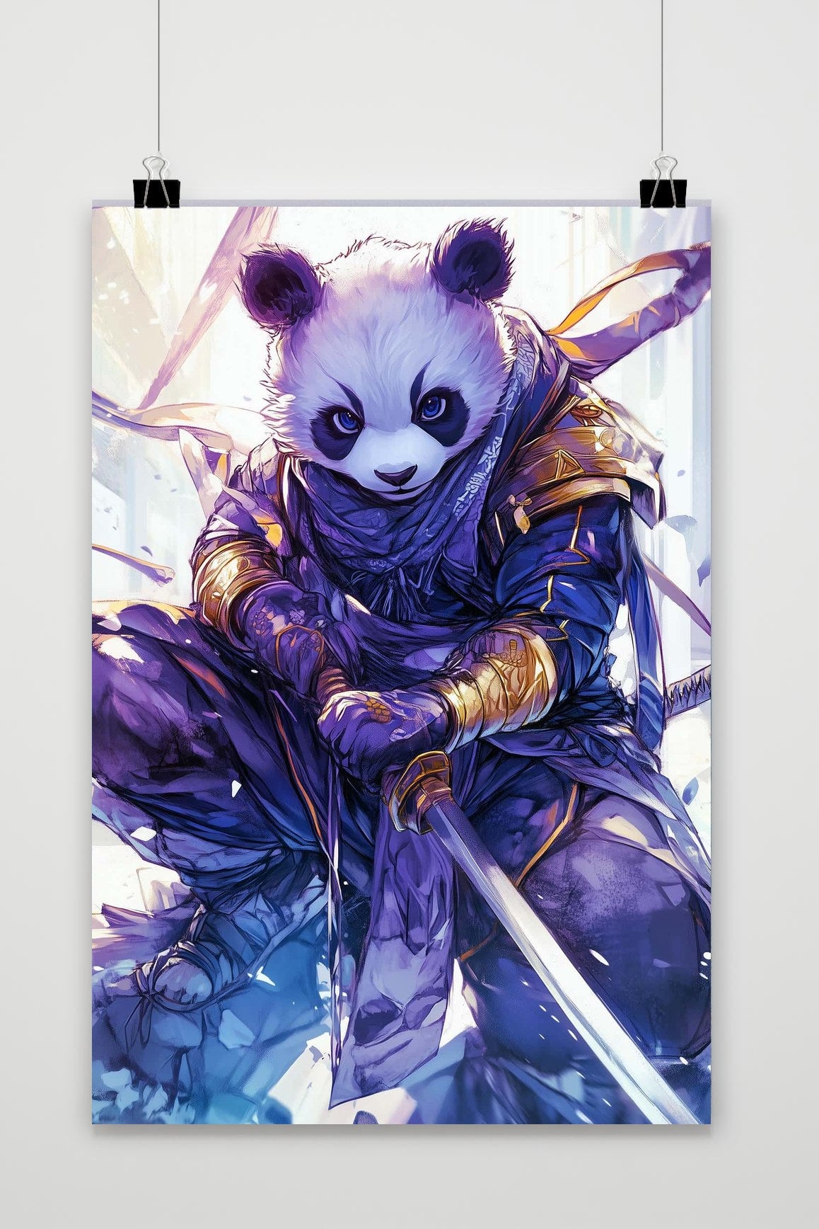 Póster Samurai Panda de 25 Artstreet
