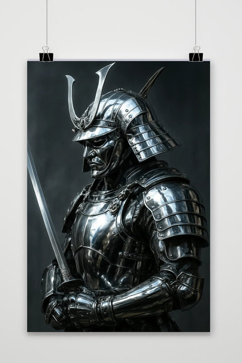 Samurai Steel Armor Poster