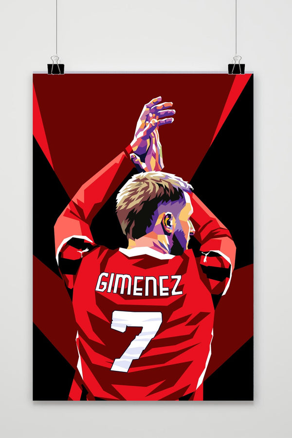 Póster Santiago Giménez