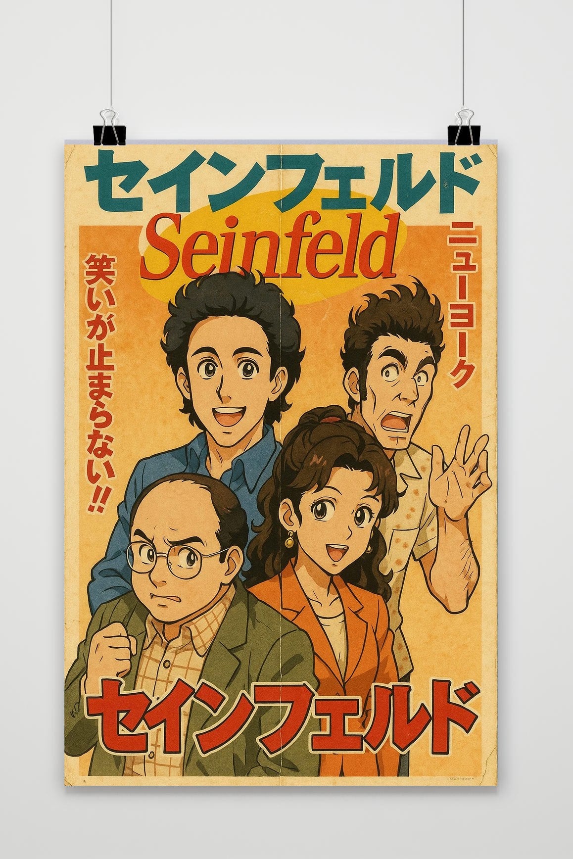 Affiche Seinfeld Sitcom Manga de 25 Artstreet