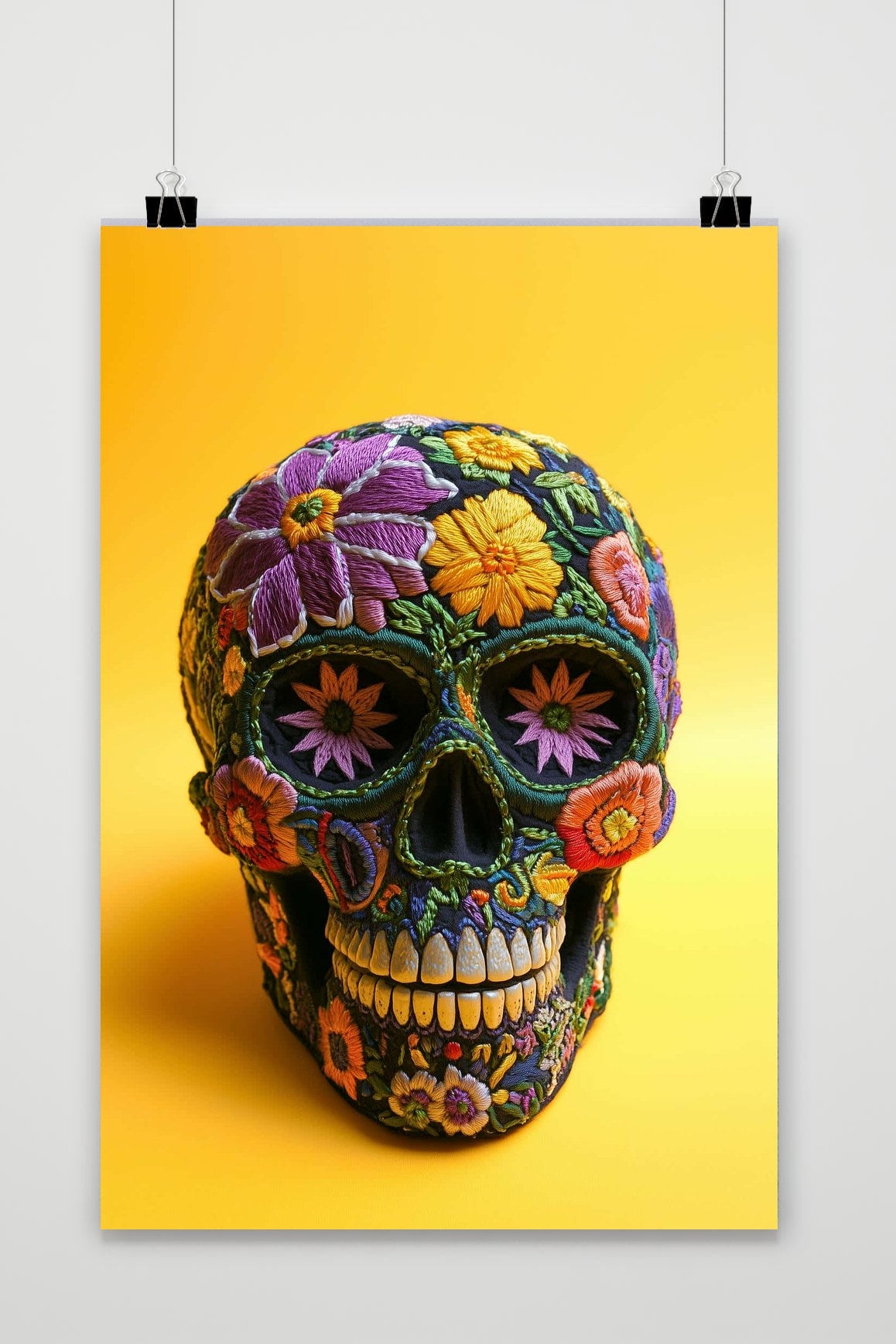 Affiche Skull Flower de 25 Artstreet