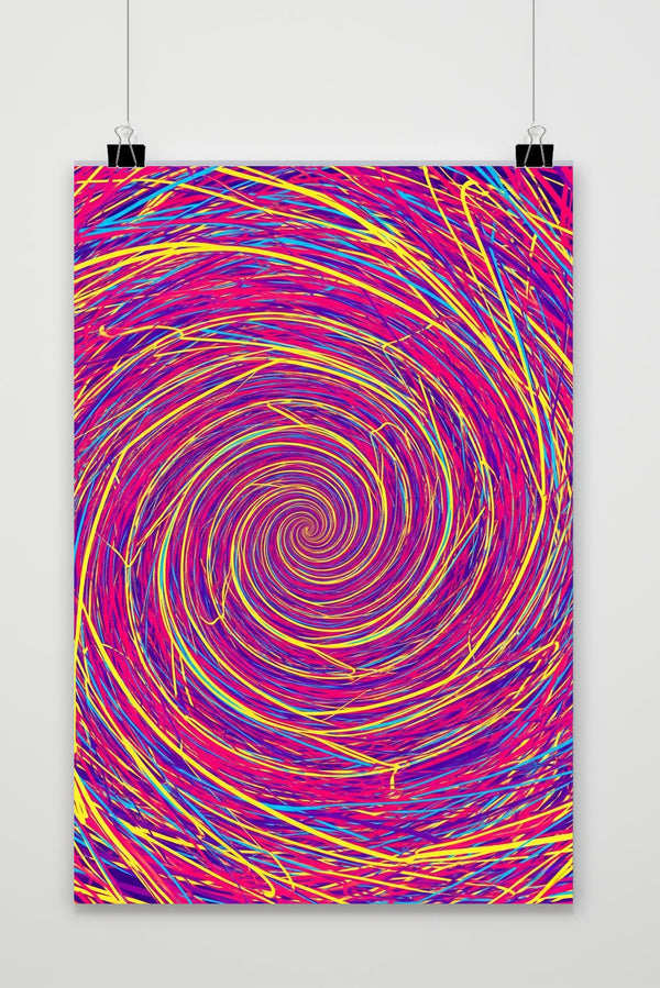Spiral Colorful Art poster
