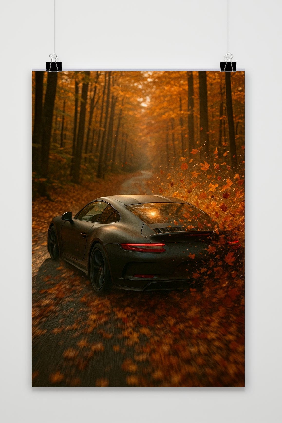 Póster Sports Car Autumn de 25 Artstreet