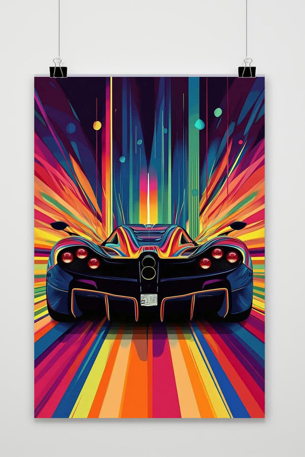 Affiche Sports Car Rear