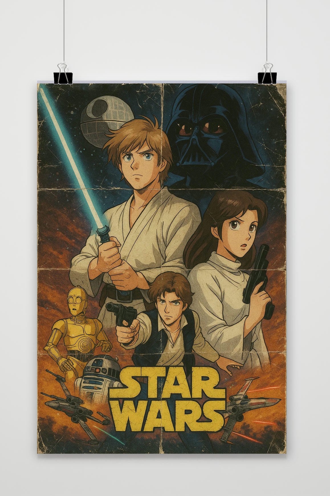 Affiche Star Wars Cartoon de 25 Artstreet