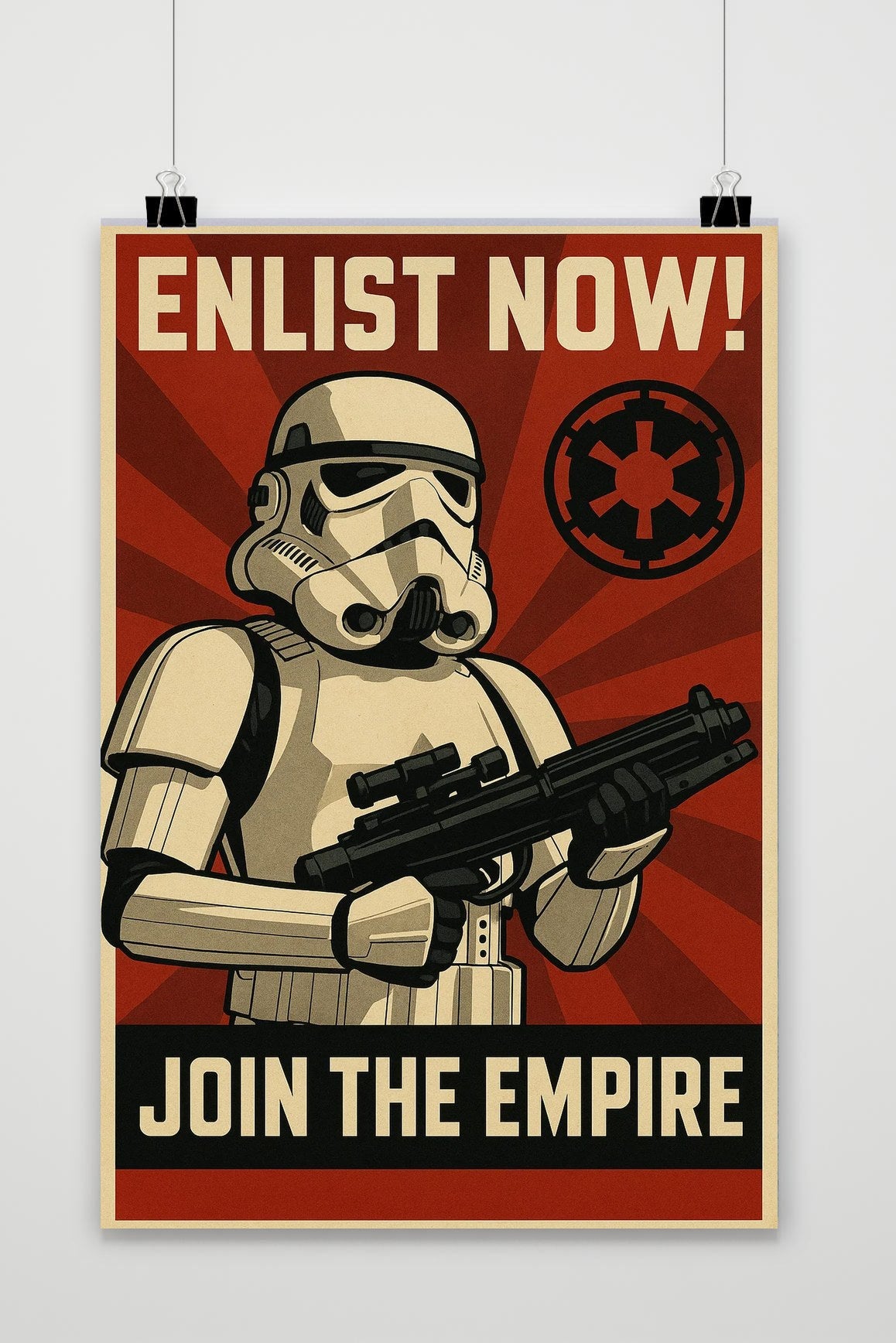 Affiche Star Wars Stormtrooper Enlist Now de 25 Artstreet