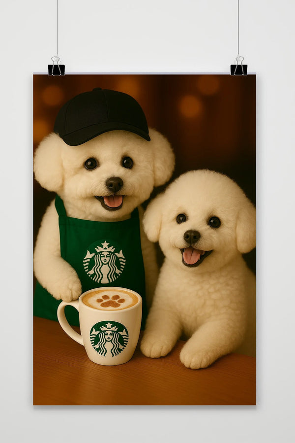 Starbucks Puppies poster
