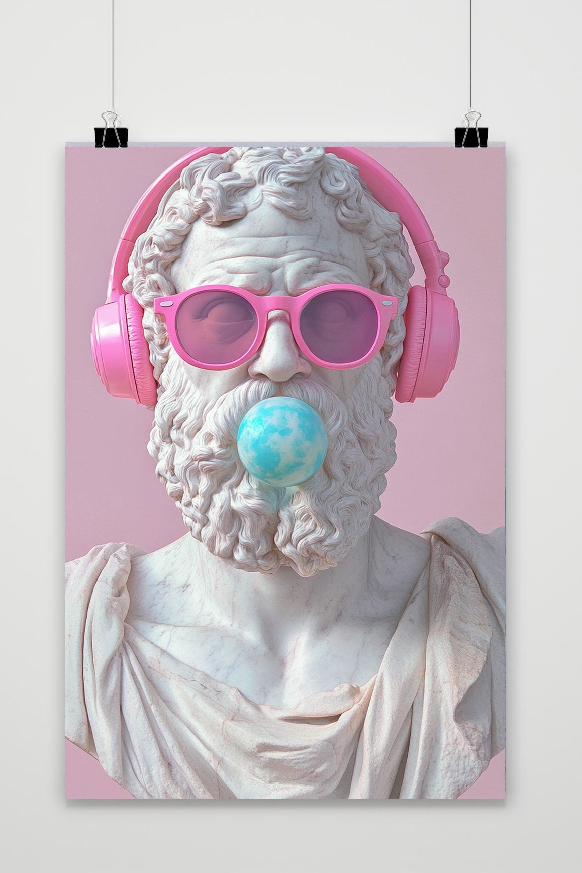 Affiche Statue Bubble Gum de 25 Artstreet